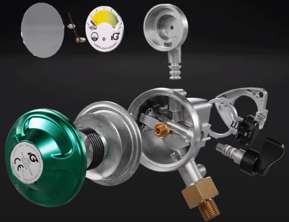 REGULADOR DE GAS CON MANOMETRO