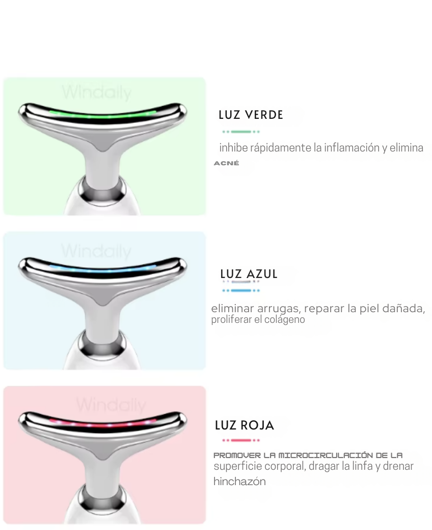 MASAJEADOR CON LUCES LED